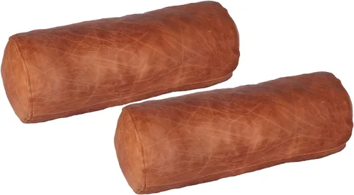 Vista 15 de D DOLLY LAMB Funda de almohada redonda con cilindro cervical Diseño ergonómico para cabeza, cuello, espalda y piernas, ideal para soporte
