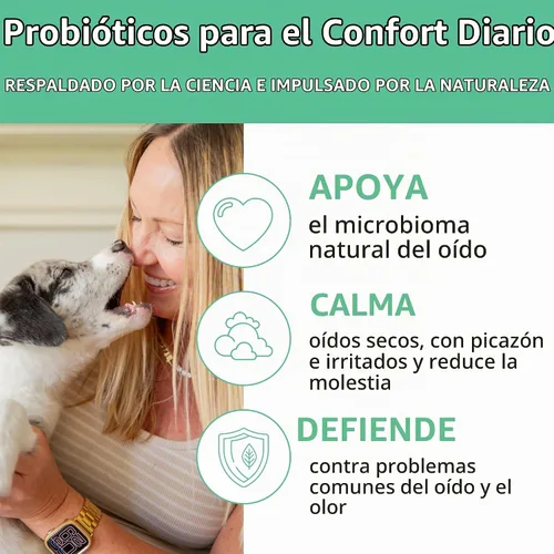 Vista 5 de SKOUT'S HONOR Limpiador de oídos probiótico para perros, 4 oz
