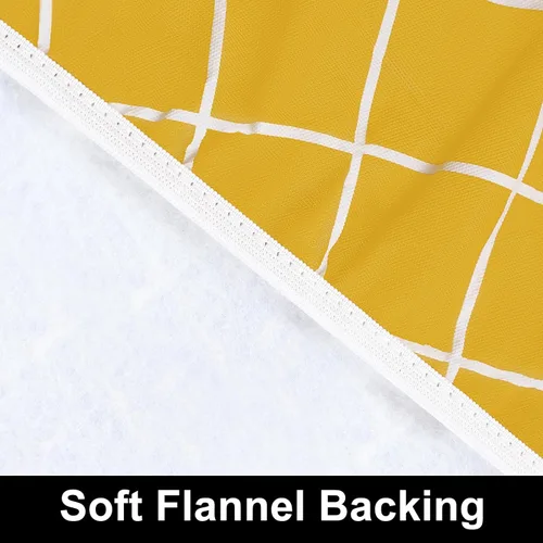 Vista 180 de Mantel rectangular, manteles de plástico elásticos ajustables con parte trasera de franela para mesas de 4 pies, manteles de vinilo impermeables