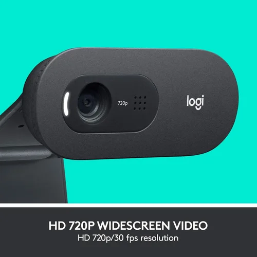 Vista 2 de Logitech Cámara web C505 720p HD Webcam con micrófono de largo alcance (renovado)