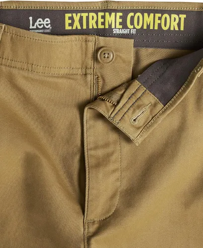 Vista 4 de Lee Extreme Motion Pantalón regular recto sin pliegues al frente para hombre