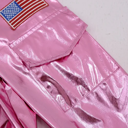 Vista 20 de GRAJTCIN Disfraz de astronauta para mujer, traje espacial brillante para Halloween, disfraz de astronauta