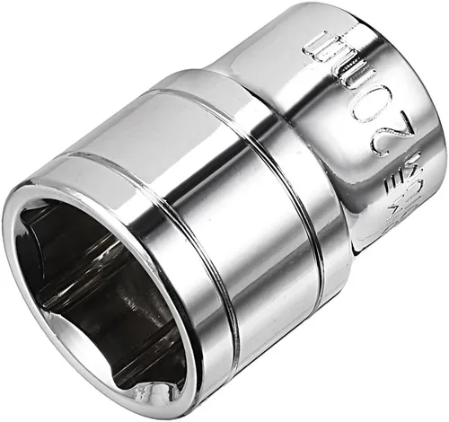 Vista 7 de uxcell 1/2-Inch Drive 0.433 in 6-Point Zócalo poco profundo, métrico, Cr-V