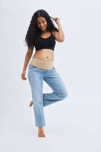 Vista 6 de Motherhood Maternity Womens Indigo Blue Stretch Secret Fit Belly Straight Jean