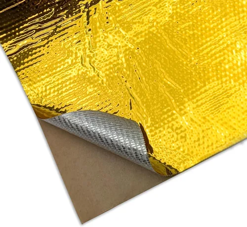 Vista 7 de Design Engineering, Inc. 10395 Reflect-A-Gold 1.5" x 30' de alta temperatura, reflectante de calor, con respaldo adhesivo, cinta/envoltura aislante.