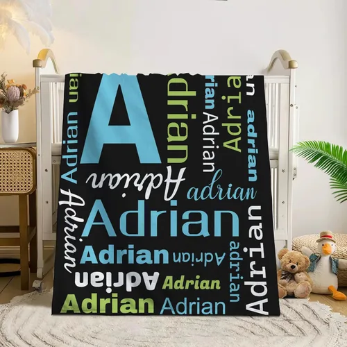 Vista 109 de Manta de bebé personalizada, Manta de bebé personalizada con nombre, manta de bebé personalizada con nombre, manta de bebé personalizada para bebé