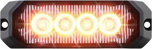 Vista 4 de GG Grand General Luz estroboscópica LED ámbar/ámbar 81800 (rectángulo de 4 pulgadas 4, 14 modos, 9 ~ 36 V)