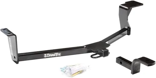 Vista 59 de Draw-Tite 24812 Class 1 Trailer Hitch, 1-1/4 Inch Square Receiver, Black, Compatible with Pontiac Vibe and Toyota Matrix