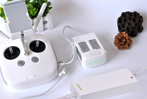 Vista 4 de Smatree Cargador de batería rápido de 120 W compatible con DJI Phantom 4 batería/control remoto