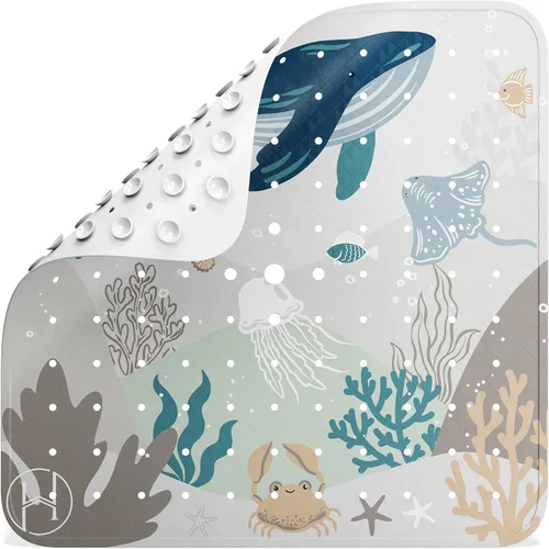 Vista 14 de Homerella® Alfombrilla de Ducha Antideslizante Antimoho, Alfombrillas de Ducha Antideslizantes para Interior de Cabina de Ducha Alfombrilla