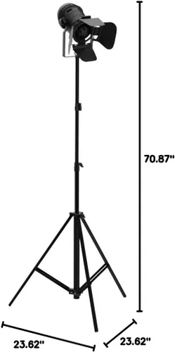 Vista 10 de Trípode retro vintage industrial negro ajustable lámpara de pie luz de estacionamiento, cable de 16.4 ft con interruptor de pie, luz