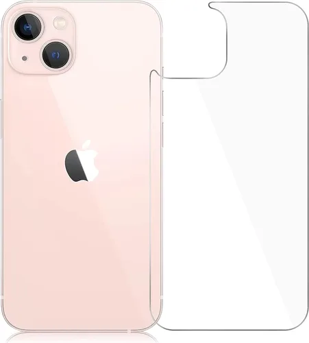 [Paquete de 2] Protector de pantalla trasera para iPhone 13 para iPhone 13, protector de pantalla de vidrio templado antiarañazos y burbujas en la