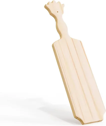 Vista 9 de BATTIFE Palas de hermandad griega de 15 pulgadas, paleta de fraternidad de madera maciza, paleta de madera de pino sin terminar para tallar y usar