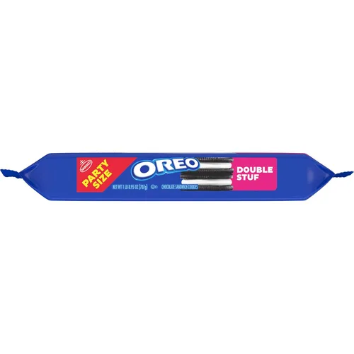 Vista 19 de OREO Galletas sándwich de chocolate de doble relleno, tamaño fiesta, 24.95 onzas