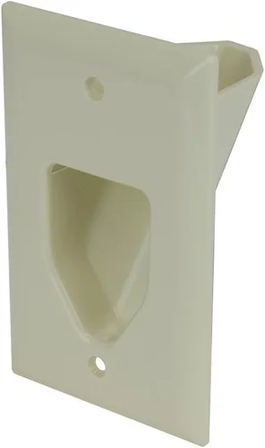 Vista 15 de DATA COMM Electronics 45-0001-BK - Placa empotrable de bajo voltaje de 1 banda, ocultador de cables, gestión de cables en la pared, cubierta