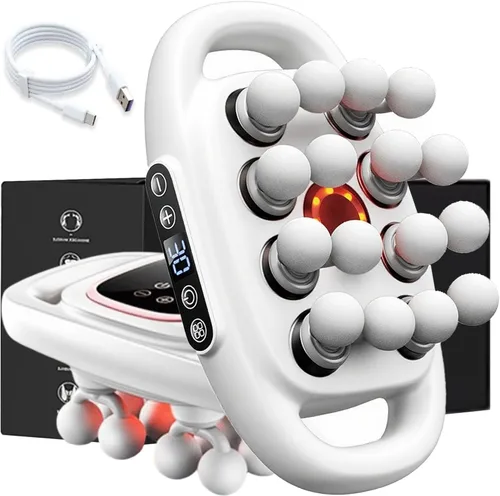 Vista 11 de Morgela - Masajeador de tejido profundo, pistola de masaje de 16 cabezas de tejido profundo con 30 intensidades ajustables y 9 modos, herramienta