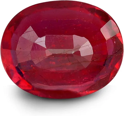 Vista 2 de Piedra preciosa de rubí birmana certificada en laboratorio natural de alta calidad 100% real rubí ovalado piedra suelta