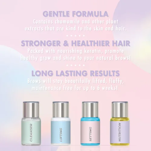 Vista 6 de Kit de laminación de cejas Kit profesional de laminación de cejas Kit de elevación de cejas de queratina para cejas DIY en casa para cejas más