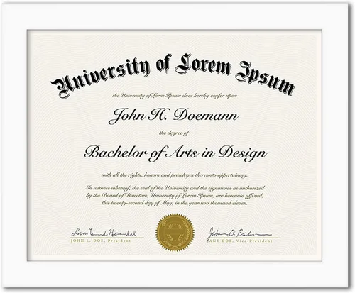 Vista 12 de Americanflat - Marco de diploma de 8.5 x 11 pulgadas con vidrio resistente a las roturas - Marcos de documentos con madera de ingeniería - Colección