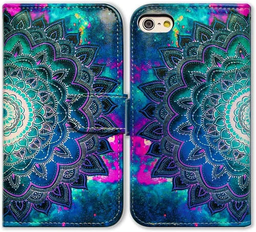 Vista 18 de Bcov Bcov - Funda para iPod Touch 7/iPod Touch 6, diseño de libélula colorida funda de piel con tapa y función atril para iPod Touch 7/6/5