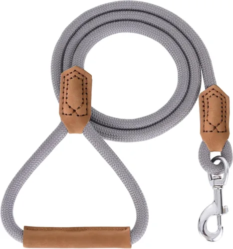 Vista 11 de Mile High Life Correa corta para perros grandes, correa de cuerda corta para perro con cierre resistente de metal resistente, conexión a medida