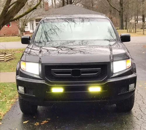 Vista 9 de iJDMTOY Barra de luz diurna LED de alta potencia (DRL) con lentes amarillas, ajuste universal, 7 pulgadas, 3000 K, con soportes, cableados