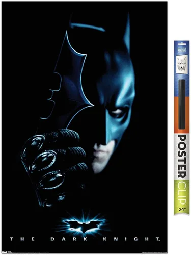 Vista 18 de Trends International DC Comics Movie - Póster de pared de Batman con Batarang, 14.725 x 22.375 pulgadas, versión enmarcada de madera de granero