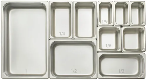 Vista 2 de Winco Bandeja de vapor antiatascos, 1/4 x 2-1/2 pulgadas, calibre 24