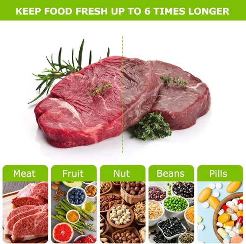 Vista 8 de Bonsenkitchen Bolsas selladoras de alimentos al vacío precortadas de 100 pintas, 6 x 10 pulgadas, sin BPA, bolsa selladora al vacío de alimentos