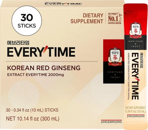 Vista 27 de JUNG KWAN JANG Extracto de ginseng rojo coreano Everytime 3000mg Suplemento energético sin azúcar, té de ginseng, suplemento de ginseng, comida