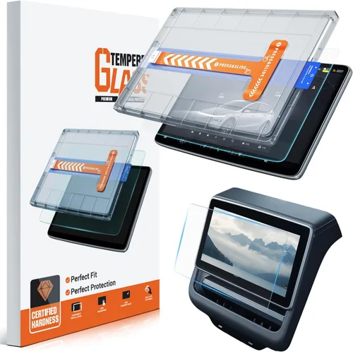 Vista 12 de Protector de pantalla brillante para Tesla Model Y 2026 Juniper Premium/Performance (más claro y suave), protector de pantalla de vidrio templado