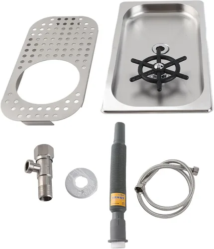 Vista 6 de Pitcher Rinser, 304 Stainless Steel Countertop Automatic Bar Glass Washer Cup Rinser, Cup Washer with Drain Drip Tray for Bar Coffee Shop