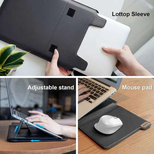 Vista 5 de Nillkin Funda para portátil de 15.6 pulgadas, ajustable, resistente a los golpes, con alfombrilla para MacBook Pro de 16 pulgadas, 15.6 pulgadas