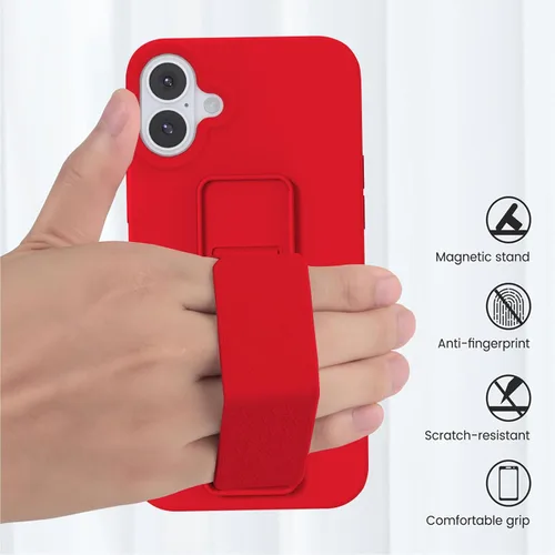 Vista 271 de Funda de silicona con soporte de LAUDTEC compatible con iPhone 7/8/SE, soporte de metal con soporte de pie vertical y horizontal, cubierta flexible