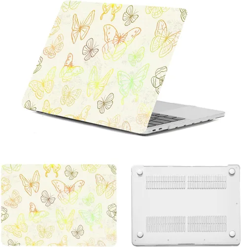 Vista 8 de Carcasa rígida para MacBook Air de 13 pulgadas 2017 2016 2015 2014 2013 2012 2011 2010 A1466 A1369, funda protectora de cuero portátil para MacBook