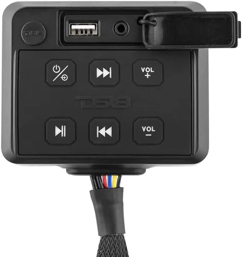 Vista 5 de DS18 ENSBTRC-SQ - Radio estéreo universal Bluetooth marino - Receptor de audio impermeable para barco con MP3, USB, SD, ideal para barco, ATV, UTV