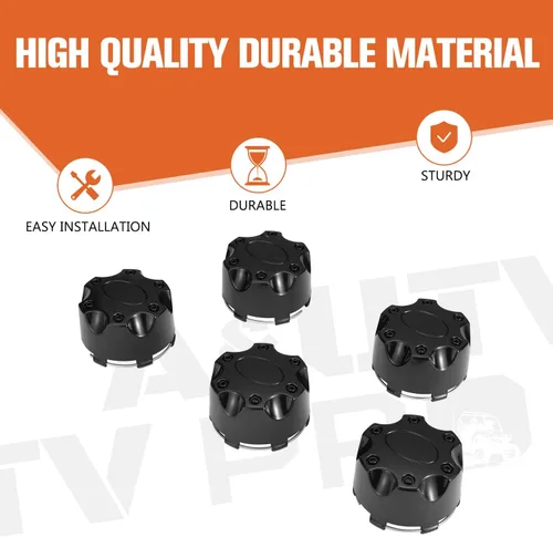 Vista 2 de A & UTV PRO Tapacubos centrales de rueda para Polaris Ranger RZR ACE General, accesorios para tapas de llanta antipolvo, repuesto OEM #1521509-521