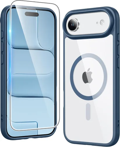 Vista 88 de FNTCASE para iPhone Air Case Clear: Fundas magnéticas para teléfono con protector de pantalla a prueba de caídas, compatibles con Magsafe, delgadas