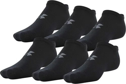 Under Armour Adult Essential Lite No Show Socks 6-Pairs