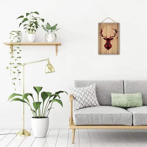 Vista 4 de KDLY Letrero de madera con texto en inglés «Welcome Kindly Remove Your Shoes Once Inside Thank You» para decoración del hogar, puerta y pared, «Keep