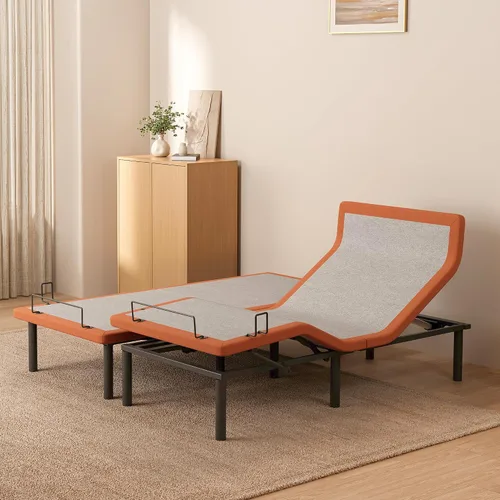 Vista 15 de ESHINE Base de cama ajustable individual XL con masaje y gravedad cero