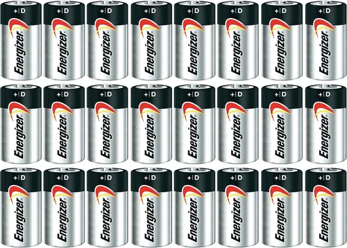 ENERGIZER Batería alcalina D E95 Max fabricada en Estados Unidos Exp. 12-2024 o posterior - 24 unidades
