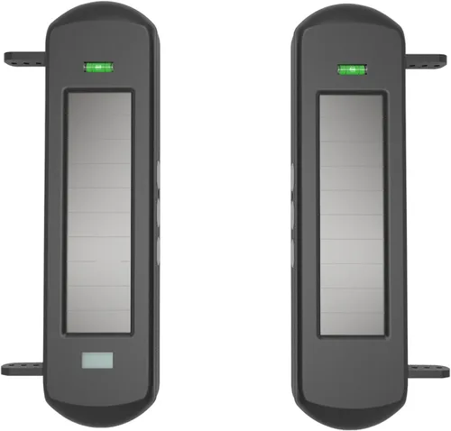 Vista 2 de HTZSAFE Sensor fotoeléctrico solar inalámbrico para exteriores de 3 haces impermeable (IP66) Rango de transmisión inalámbrica hasta 1/2 milla Rango