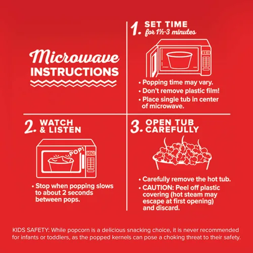 Vista 6 de Orville Redenbacher's - Cubo de palomitas de maíz con mantequilla para cines, 3.9 onzas, paquete de 12