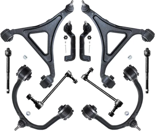 Vista 45 de Detroit Axle - Kit de suspensión frontal de 10 piezas para Dodge Avenger 2008-2014, Chrysler Sebring 2007-2010, 2 brazos de control inferiores, 2