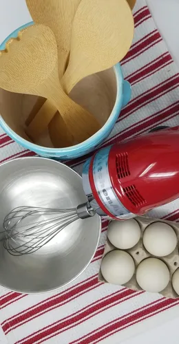 Vista 4 de Univen Batidora de mano de acero inoxidable Pro compatible con KitchenAid KHMPW