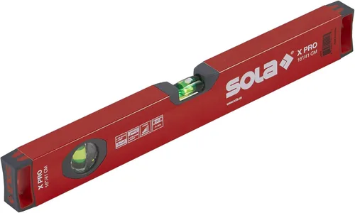 Vista 7 de SOLA LSX59 X PRO Nivel de Burbuja de Perfil de Caja de Aluminio con 3 Viales Magnificados al 60%, 59 Pulgadas