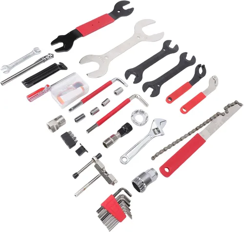 Vista 3 de Kit de herramientas de bicicleta de 45 piezas, llave de soporte inferior, extractor de manivela, herramienta BB con estuche de almacenamiento