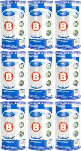 Vista 14 de Intex 29005E - Cartucho de bomba de filtro de material Dacron fácil de limpiar, 29005E para piscina, tipo B, (paquete de 2)