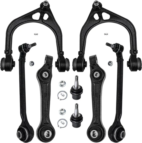 Vista 215 de Detroit Axle - Kit de brazos de control de extremo de 8 piezas para Toyota 2001-2003 Highlander 2002-2003 Camry Lexus ES300, 2 brazos de control